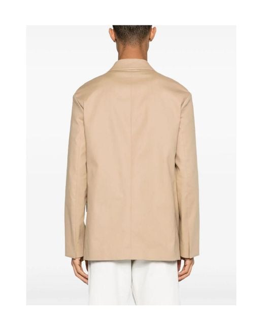 Lanvin Natural Single-Breasted Tailored Blazer for men