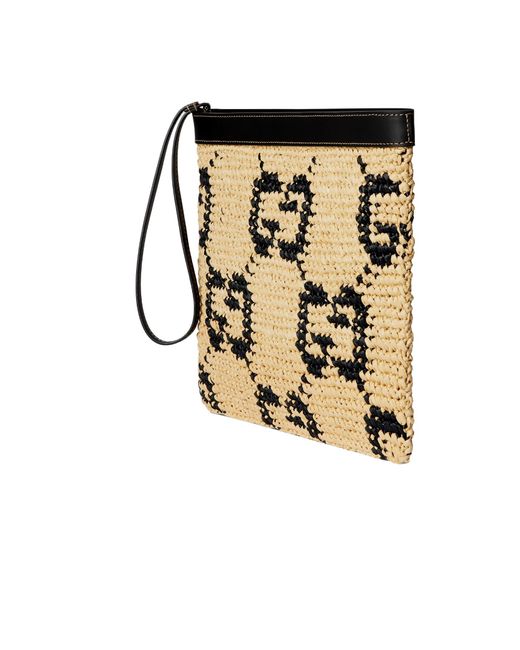 Gucci Metallic Gg Clutch Bag