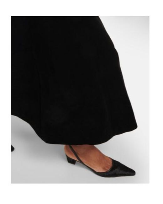 Dodo Bar Or Black Dushi Embellished Velvet Midi Dress
