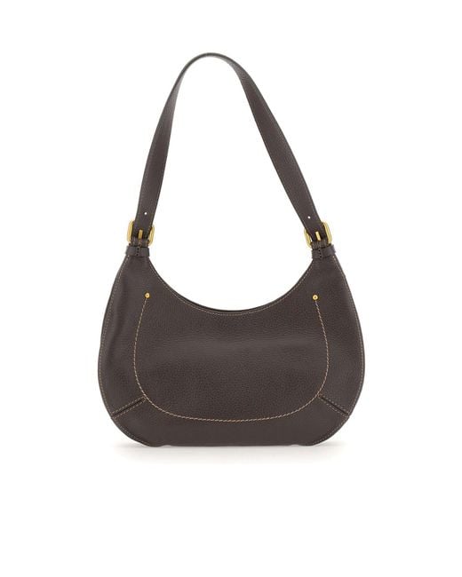 Gianni Chiarini Gray Gabry Curved Shoulder Bag