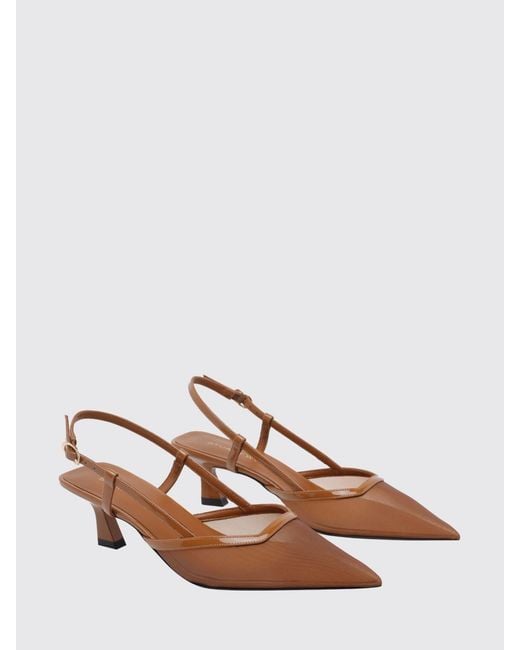 Stuart Weitzman Brown Open-Toe High-Heeled Sandals