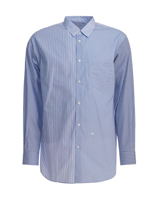 Comme des Garçons Blue Striped Shirt for men