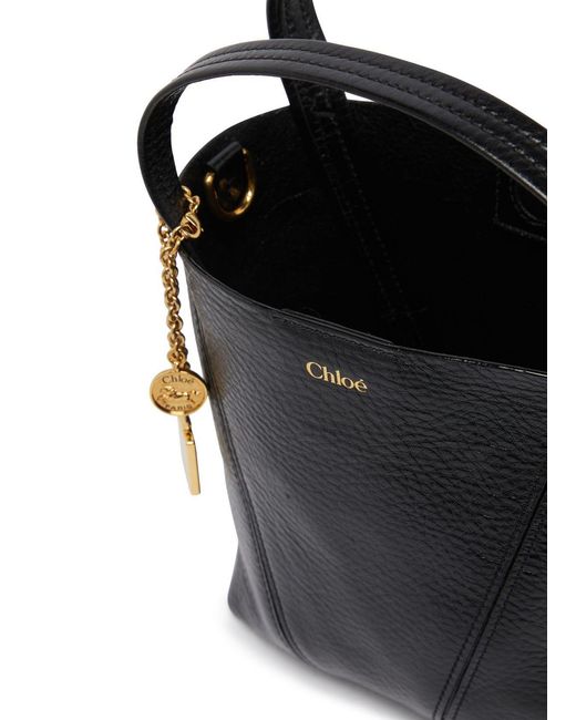 Chloé Black Logo Shoulder Bag