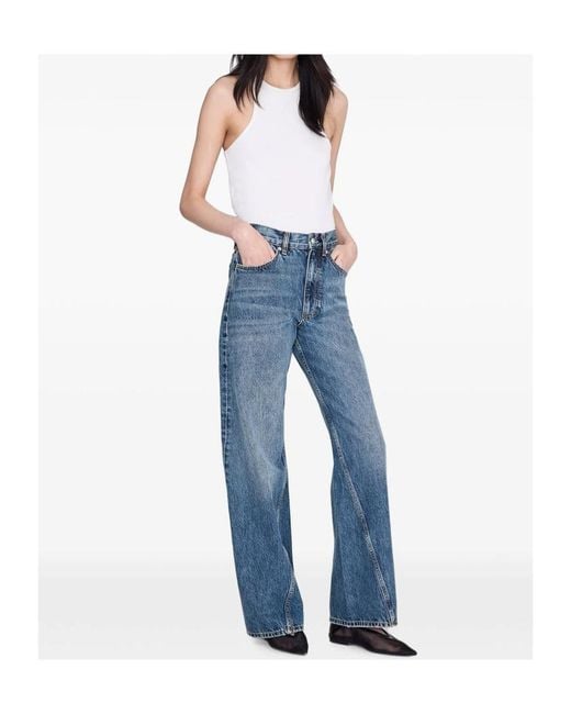 Anine Bing Blue Brie Jeans