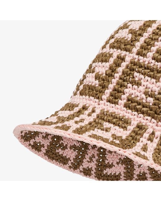 Fendi Multicolor Monogram Jacquard Bucket Hat