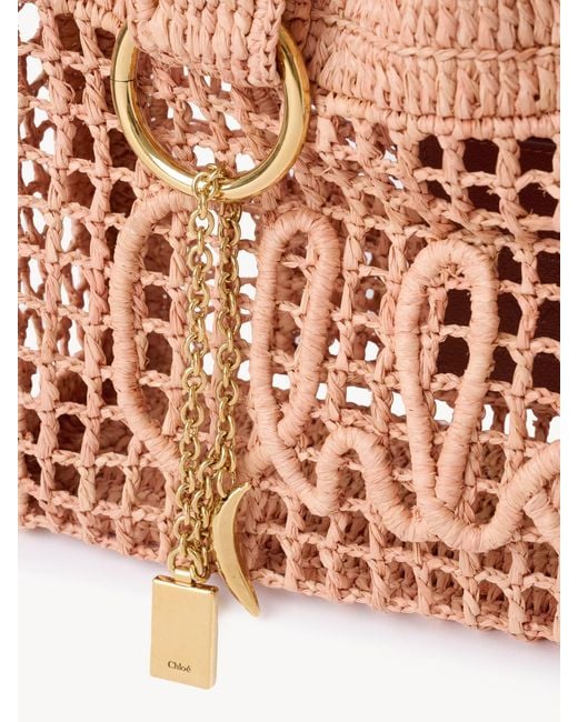Chloé Pink Chloé Summer Banana East-West Small Tote Bag