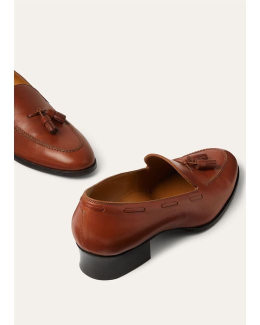 Loro Piana Brown Serge Tassel Loafer