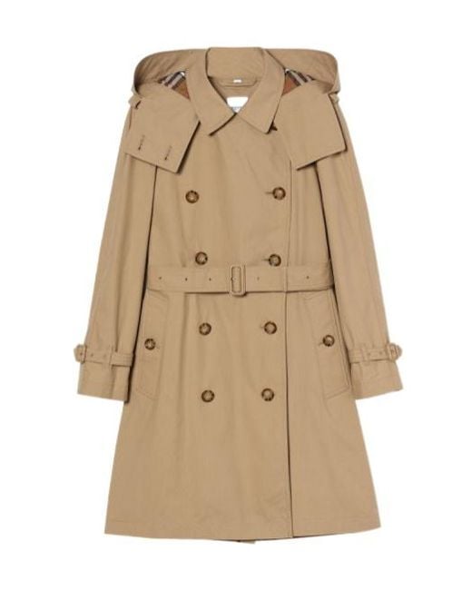 Burberry Natural Long-Sleeved Trench Coat