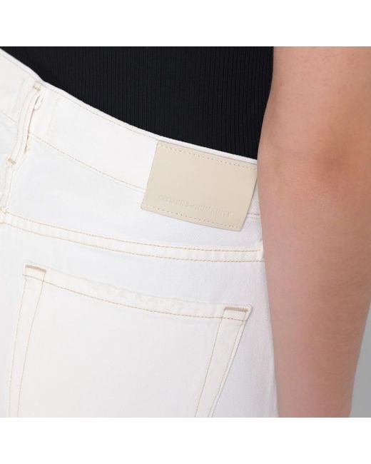 Citizens of Humanity White Belt-Loop Jeans