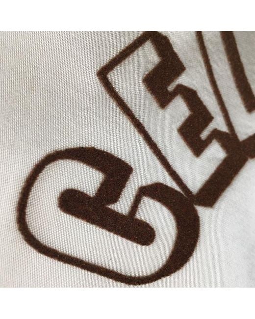 Céline White Nylon Baseball Casual Jacket