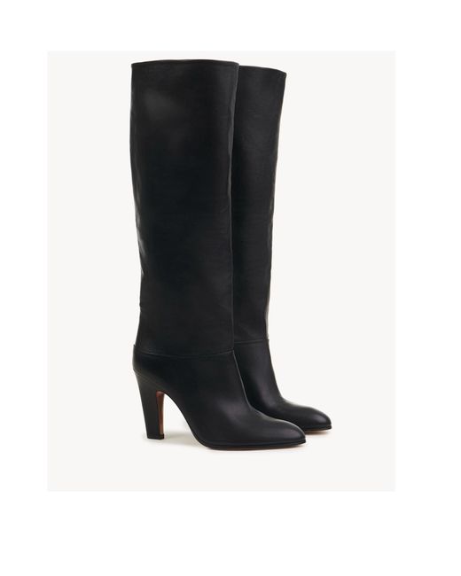 Chloé Black Chloé Eve Knee-Length Heeled Boots