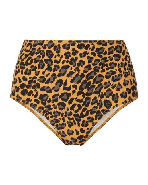 Zimmermann Natural Leopard Print Bikini Briefs