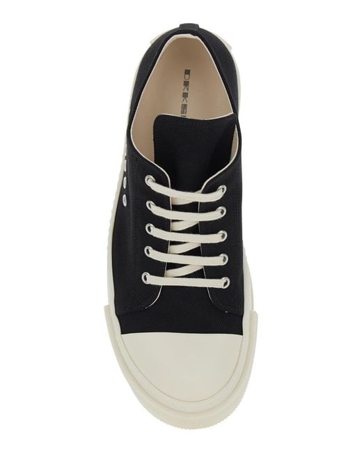Rick Owens Black Extreme Low Sneakers for men