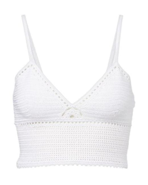 Ralph Lauren White Cut-Out Top