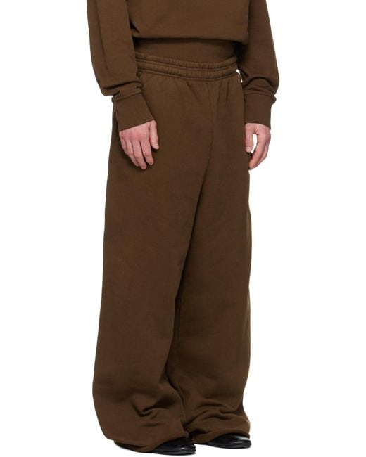 Entire studios Brown Straight-Leg Elasticated Pants for men