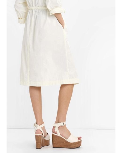 Jimmy Choo White Round-Toe High-Heeled Sandals