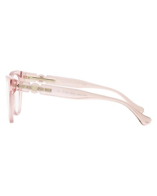 Versace White Eyewear Cat-Eye Frame Glasses