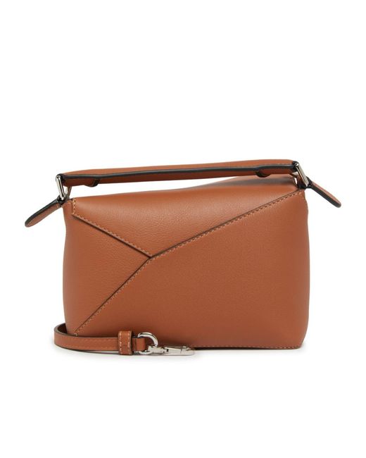 Loewe Brown Puzzle Mini Shoulder Bag