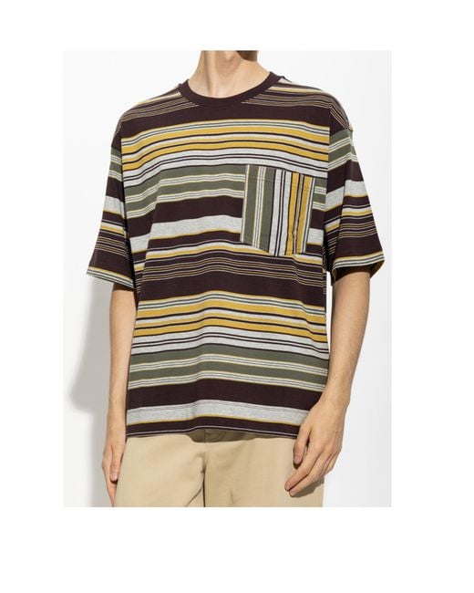 Dries Van Noten Multicolor Striped T-Shirt for men