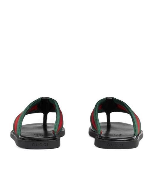 Gucci Multicolor Thong Sandal With Interlocking G for men