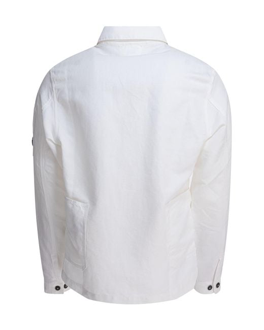 C P Company White Utility Jacket for men