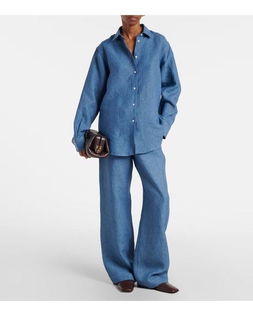 Rohe Blue Long-Sleeved Shirt