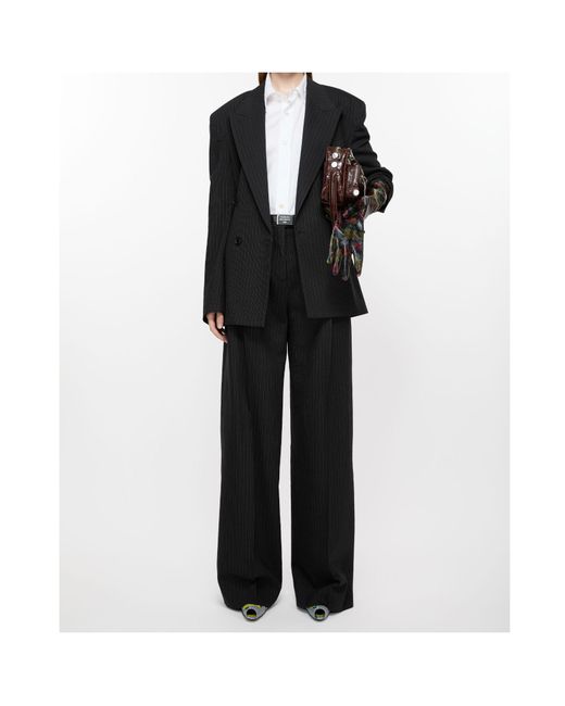 Acne Black Double-Breasted Blazer
