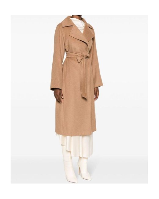 Max Mara Natural Lapel Long-Sleeved Coat