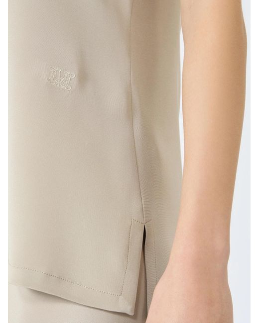 Max Mara Natural Scoop Neck Sleeveless Tank Top
