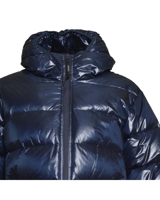 Aspesi Blue Budd Funnel-Neck Jacket for men