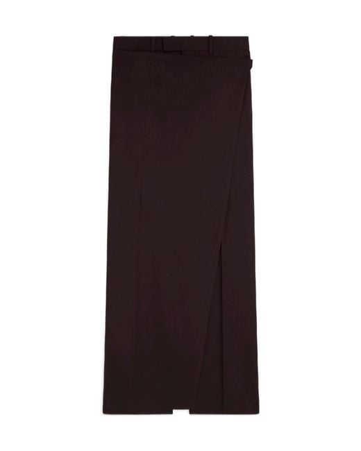 Phoebe Philo Brown Wool Apron Casual Pants