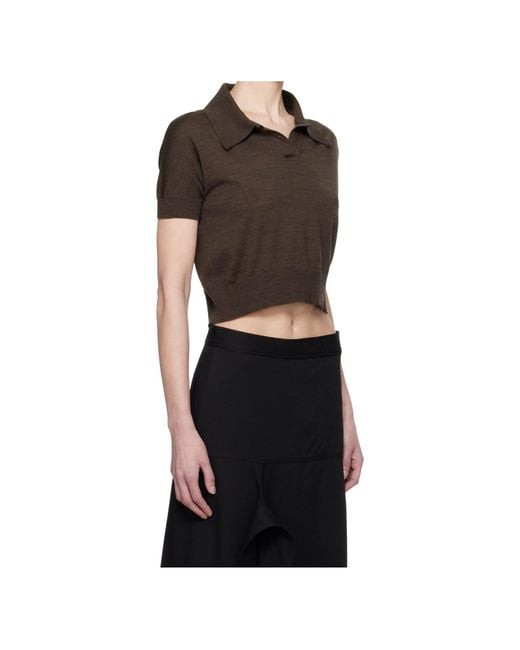 Khaite Brown Morgane Top
