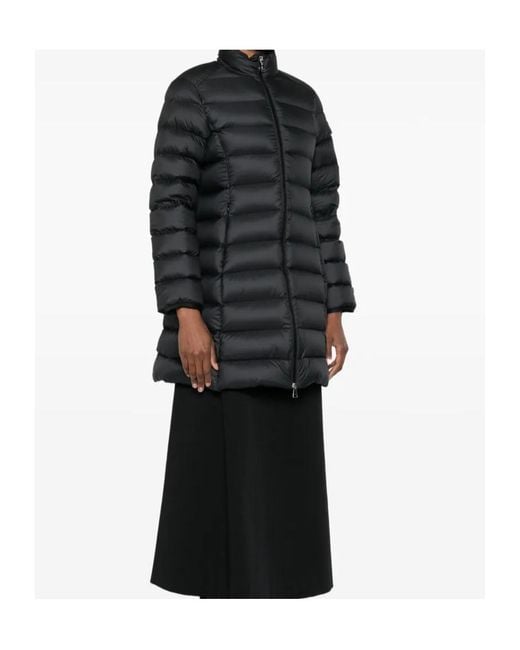 Moncler Black Igesse High Neck Quilted Coat