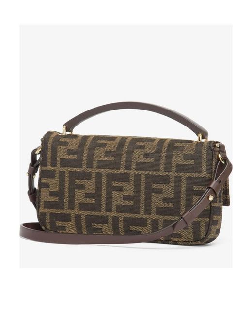 Fendi Brown Baguette Phone Pouch