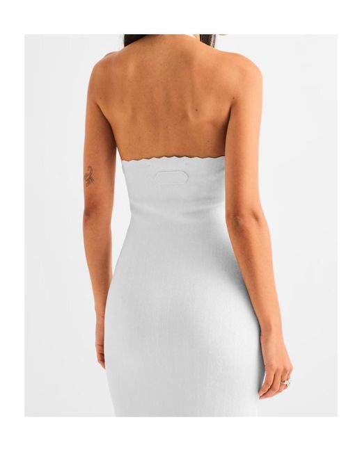 Jacquemus White Halter Neck Backless Dress