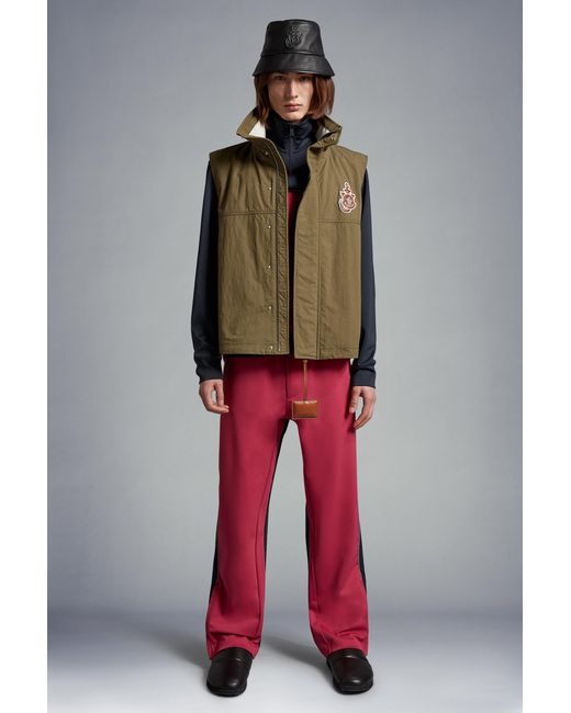 Moncler Red Jersey Trousers for men