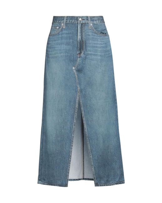 Rag & Bone Blue Denim Skirt