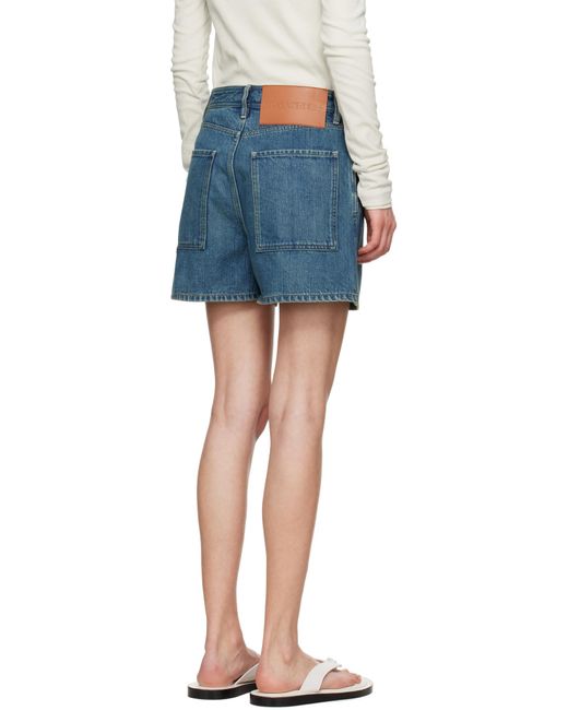 Jil Sander Blue Denim Shorts