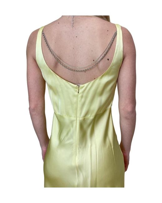 Liu Jo Metallic Long Satin Dress