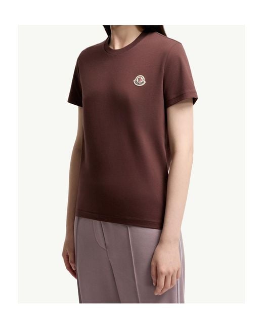 Moncler Purple Logo Patch Three-Pack Of T-Shirts