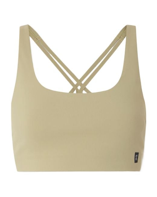 On Shoes Metallic Studio Recycled Sports Bra