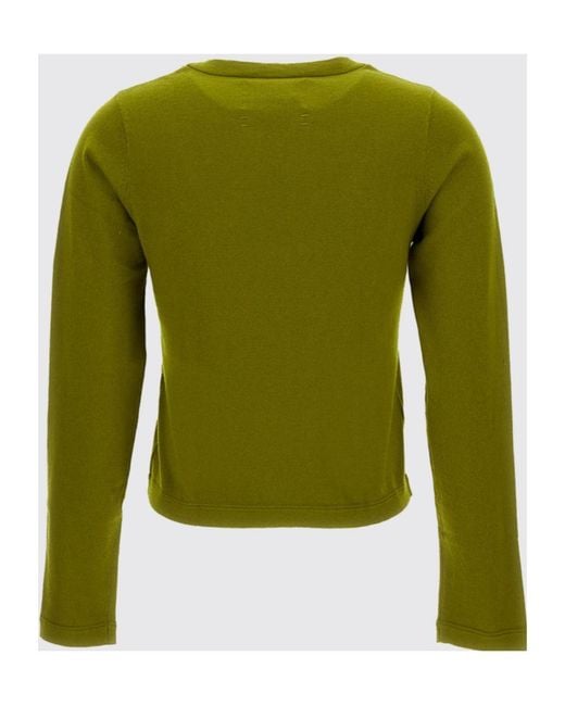 Extreme Cashmere Green Crew Neck Wool Blend Knit Sweater