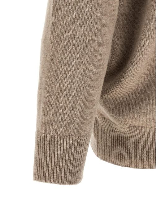 Jil Sander Brown Dropped-Shoulder Sweater for men