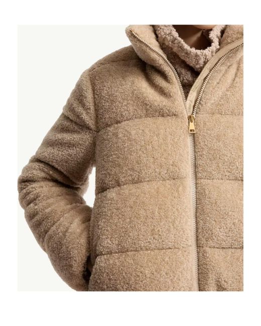 Moncler Natural Cedre Teddy Short Padded Jacket