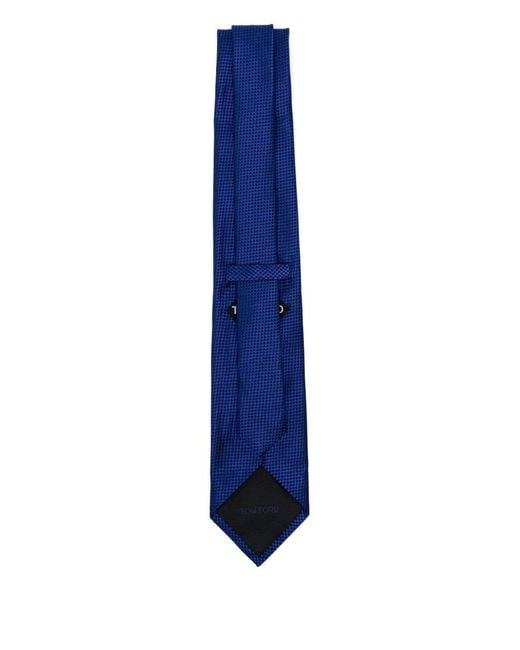 Tom Ford Blue Micro Pattern Tie for men