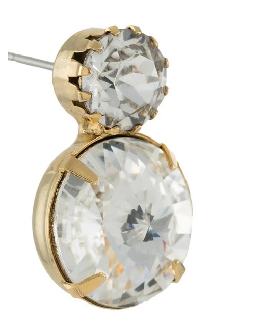 Jennifer Behr Metallic Myrla Crystal Earrings