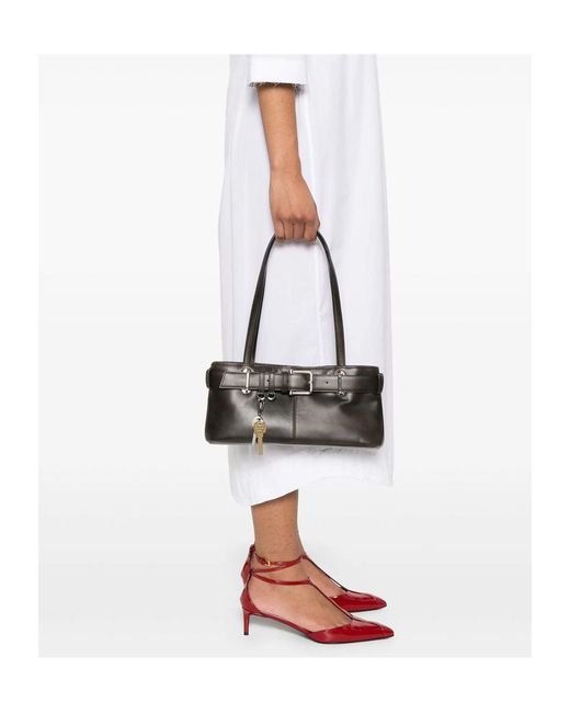 OSOI Black Dual-Handle Shoulder Bag