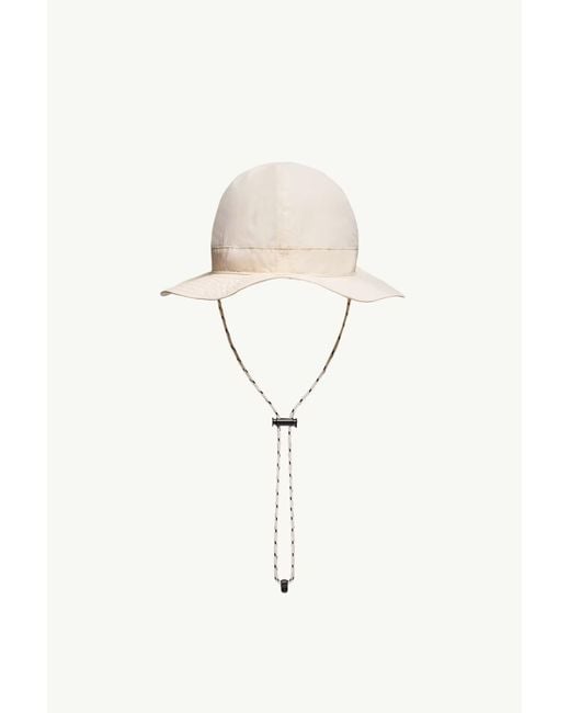 Moncler White Grenoble Wide Brim Bucket Hat