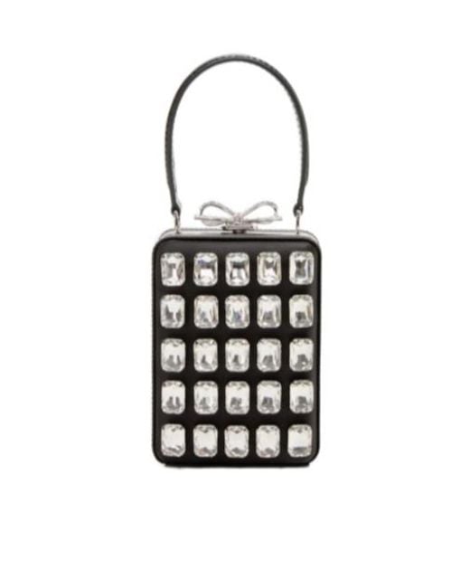 Self-Portrait White Embellished Micro Bag