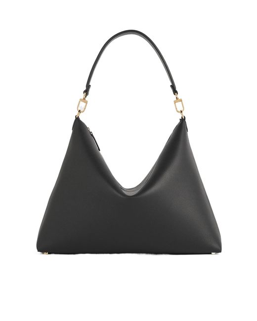 Totême Black Totême Zip-Up Shoulder Bag